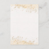 Boho Teddy Bearブルーベビーシャワーベビー エンクロージャーカード (裏面)