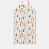 Boho Teddy Bearベビーシャワーありがとう ギフトタグ (裏面)