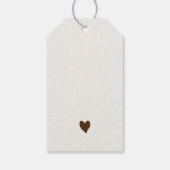 Boho Teddy Bear Air Balloon Skyベビーシャワー ギフトタグ (裏面)