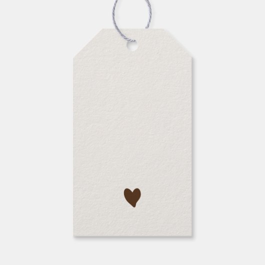 Boho Teddy Bear Air Balloon Skyベビーシャワー ギフトタグ (裏面)