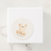 Boho Teddy Bear Baby Shower フェイバータグ (インサイチュ)