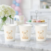Boho Teddy Bear Baby Shower  紙コップ