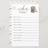 Boho Teddy Bear Baby Showersベビー (正面/裏面)