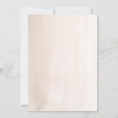 Boho Teddy Bear Blue Bearly Wait少年ベイビーシャワー 招待状 (裏面)