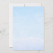 Boho Teddy Bear Boy Blue Bearly Wait赤ちゃんシャワー 招待状 (裏面)