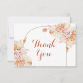 Boho Terracottaありがとうノートカード ノートカード (正面)