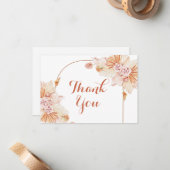 Boho Terracottaありがとうノートカード ノートカード (正面/裏面インサイチュ)