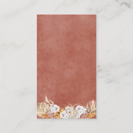 Boho Terracottaどのように大きいかママのベリーカード エンクロージャーカード (裏面)