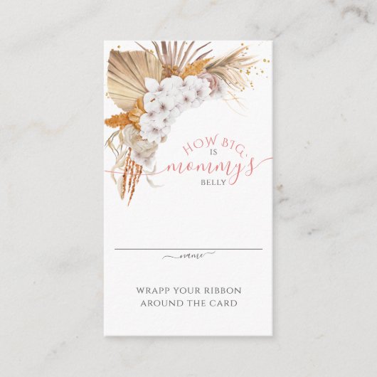 Boho Terracottaどのように大きいかママのベリーカード エンクロージャーカード (正面)