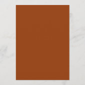 Boho Terracottaのドリンク結婚バーメニューカード メニュー (裏面)