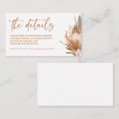 Boho Terracottaウェブサイト情報エンクロージャカード エンクロージャーカード (正面/裏面)