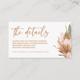 Boho Terracottaウェブサイト情報エンクロージャカード エンクロージャーカード