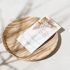 Boho Terracottaキャンディーズゲームカードの数 エンクロージャーカード