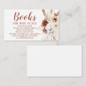 Boho Terracottaブックスベビーエンクロージャカード エンクロージャーカード (正面/裏面)