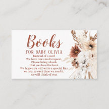 Boho Terracottaブックスベビーエンクロージャカード