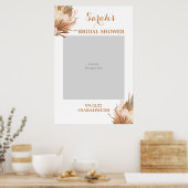 Boho Terracottaブライダルシャワー写真プロップポスター ポスター (キッチン)