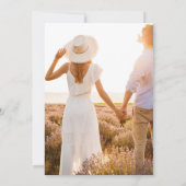 Boho Terracotta写真アーチウェディング日付を保存 (裏面)