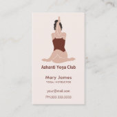 Boho Terracotta Earthy Yoga Instructor 予約カード (正面)