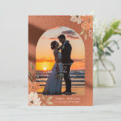 Boho Terracotta Floral  Arch Photo   セーブザデート (スタンド正面)