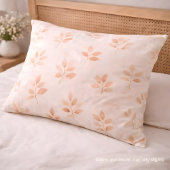 Boho Terracotta Leaf Botanical Pattern Pillowcase 枕カバー