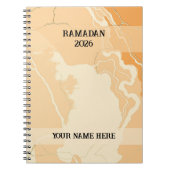 Boho Terracotta Ramadan ノートブック (正面)