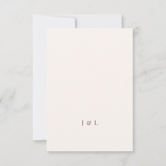 Boho Terracotta Rust Fall Floral Wedding QR Code 出欠カード (裏面)