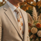 Boho Terracotta Rustic Botanical ネクタイ