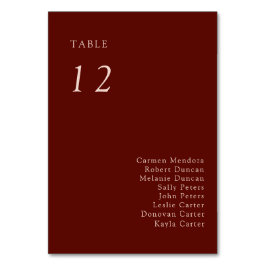 Boho Terracotta Seating Chart Wedding Copper テーブルナンバー