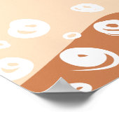 Boho Terracotta Shapes オーガニック花瓶ポスター ポスター (角)