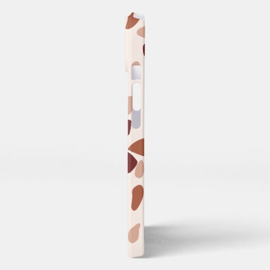 Boho TerrazzoパタモダンーンiPhoneケース iPhoneケース (左側面)