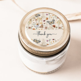 Boho Thankステッカー ラウンドシール