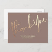 Boho Thank You エレガント Universal ポストカード (正面/裏面)