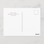 Boho Thank You エレガント Universal ポストカード (裏面)