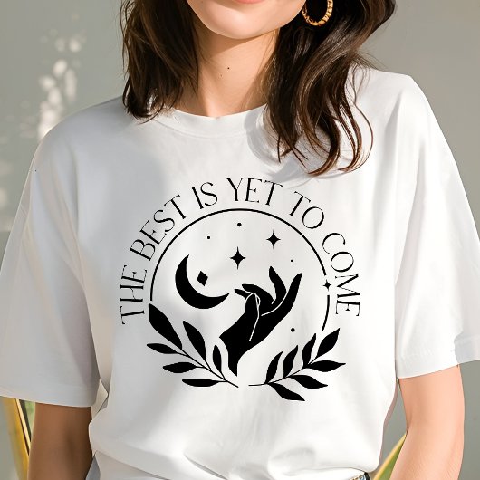 Boho The Best Is Yet to Come 三日月 トライブレンドTシャツ