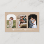 Boho Three Photo Photographer名刺 名刺 (裏面)