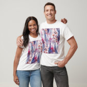 Boho Tigs and Feather:ファッショナブルなアートワーク Tシャツ (ユニセックス)