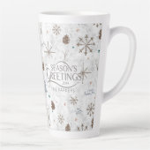 Boho Tigs & Pinecone Christmas ID986 カフェラテマグ (右)