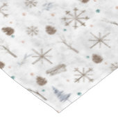 Boho Tigs & Pinecone Christmas ID986 テーブルクロス (アングル)