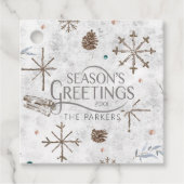 Boho Tigs & Pinecone Christmas ID986 フェイバータグ (正面)