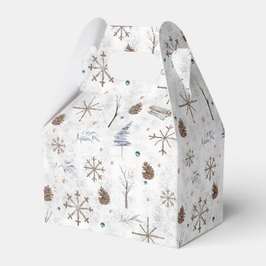 Boho Tigs & Pinecone Christmas ID986 フェイバーボックス (裏面サイド)