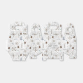 Boho Tigs & Pinecone Christmas ID986 フェイバーボックス (折り畳みなし)