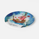 Boho Treasure Pirateベビーシャワー ペーパープレート (アングル)