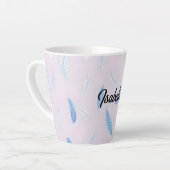 Boho Trendy Feathers Luxury Collection カフェラテマグ (左アングル)