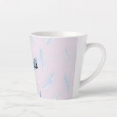 Boho Trendy Feathers Luxury Collection カフェラテマグ (右)