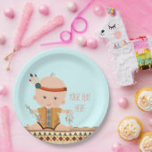Boho Tribal Baby Shower ペーパープレート (パーティー)