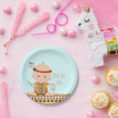 Boho Tribal Baby Shower ペーパープレート (パーティー)