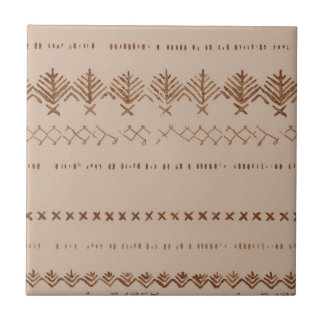 Boho tribal geometric border pattern tile タイル