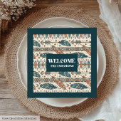 Boho Tribal Napkins Personalized Pastel Tableware