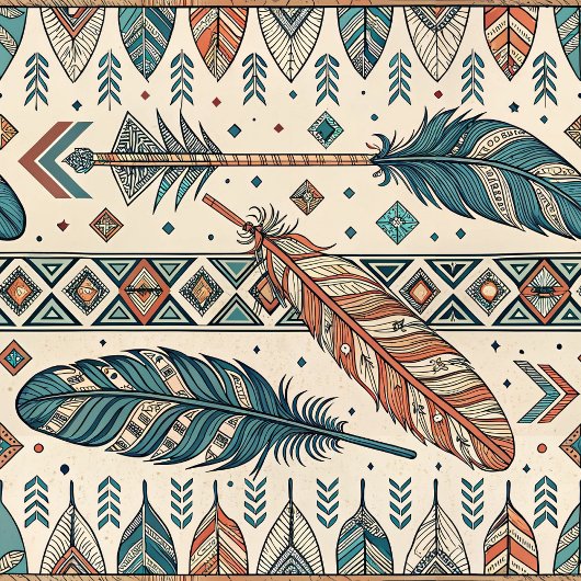 Boho Tribal Napkins Personalized Pastel Tableware