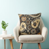 Boho Tribal Paisley & Mandala Pillow クッション (椅子)